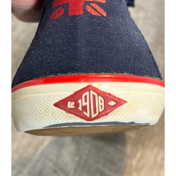 Lee Cooper Originals * UK * M8 / W10 * US 8.5 * Canvas Sneaker * Navy/Red/White - Picture 12 of 15